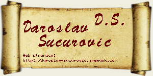Daroslav Šućurović vizit kartica